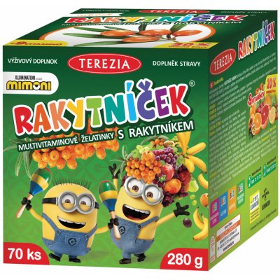 Terezia Rakytníček Multivitaminové želatinky s rakytníkem MIMONI 70 ks – Hledejceny.cz