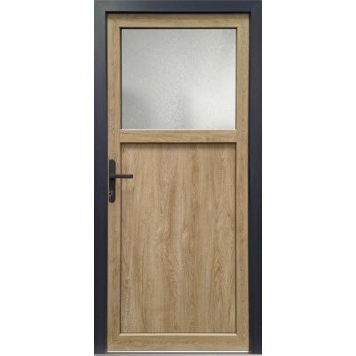 Josefmeeth Vedlejší vchodové dveře Pro M01 bílá/Turner Oak 108 x 200 cm L – Hledejceny.cz