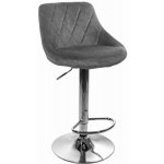 Trendie Oklahoma samet šedá / chrom – Zboží Dáma