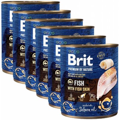 Brit Premium by Nature Dog Fish with Fish Skin 6 x 800 g – Zbozi.Blesk.cz