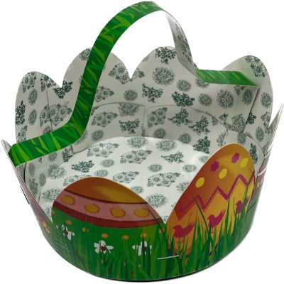 Velikonoční košíček s vajíčky v průměru 16 cm, výška 7 cm – Zboží Dáma