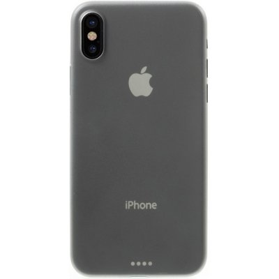 Pouzdro AppleMix Apple iPhone X - ochrana čočky - ultratenké - plastové - šedé