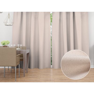 Biante Bavlněný závěs Canvas CAN-001 Přírodní režná 150x210 cm – Hledejceny.cz