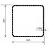 Pletiva Třmínek R10 200 x 200 mm