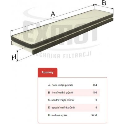 Filtr vzduchu kabiny tatra t815,euro2 terrno1,euro 2 0274109_A – Hledejceny.cz