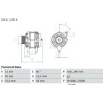 generátor BOSCH 0 986 039 250