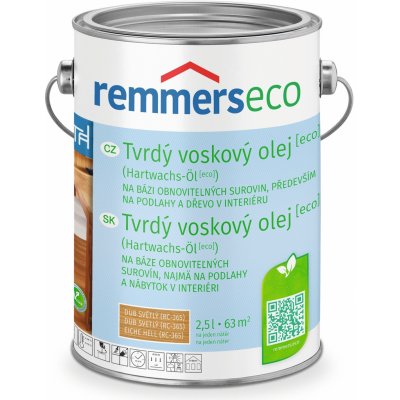 Remmers Tvrdý voskový olej eco 7684 2,5 dub světlý – Zbozi.Blesk.cz