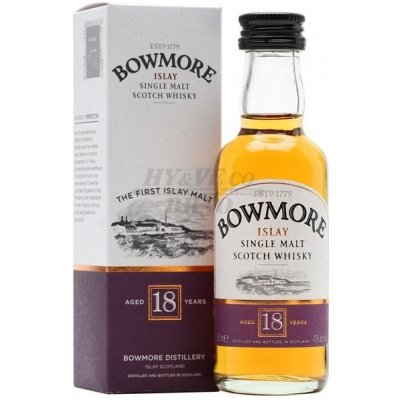 Bowmore Islay Single Malt Scotch Whisky 18y 43% 0,05 l (tuba)