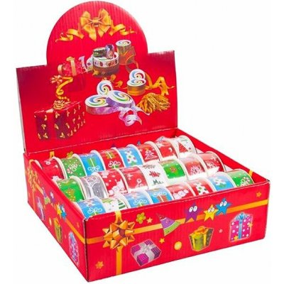 MFP stuha vánoční 2,7m x 2,5cm box mix 8886239 – Zboží Dáma