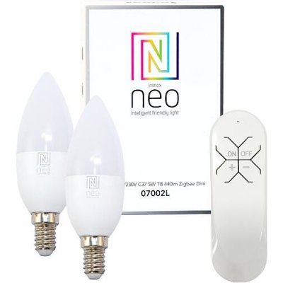 IMMAX Smart sada LED žárovek E14 5W teplá bílá NEO 07002BD ZigBee Tuya – Zboží Živě