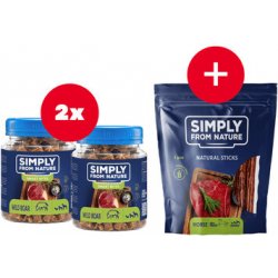 SIMPLY FROM NATURE Smart Bites Tréninkové pamlsky z divočáka 2 x 130 g