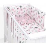 Mamo Tato Mantinel s povlečením 3-dílná sada Bavlna Růže pudrová/ecru 135 x 100 cm – Zboží Dáma