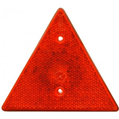 Odrazka trojúhelníková červená FRISTOM, plast s otvory pro šrouby M5 | Zboží Auto