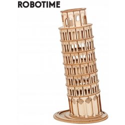 Robotime Rolife 3D dřevěné puzzle Šikmá věž v Pise 137 ks