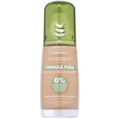 Deborah Milano Formula Pura make-up s Aloe Vera a vitaminem C Nude 02 Beige 30 ml