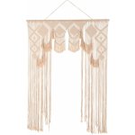 Přírodní drhaný závěs se vzorem Macramé Curtain - 154*3*273 cm - J-Line by Jolipa – Hledejceny.cz