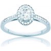 Prsteny Savicki zásnubní prsten bílé zlato diamanty PI B D 00095
