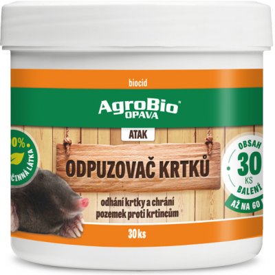AgroBio Atak Odpuzovač krtků 30 ks / 60 m2 – Hledejceny.cz