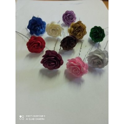 Vlásenka kytička mix barev 1 ks Vlásenka růžová – Zboží Dáma