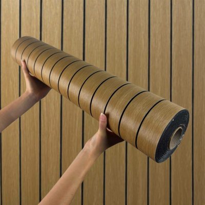 Impol Trade Samolepící lamely TPW0080635 280 x 60 cm hnědé 1ks – Sleviste.cz