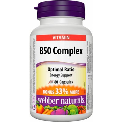 Webber Naturals B-Komplex Forte 80 tablet – Hledejceny.cz