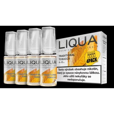 Ritchy Liqua Elements 4Pack Traditional tobacco 4 x 10 ml 6 mg – Hledejceny.cz