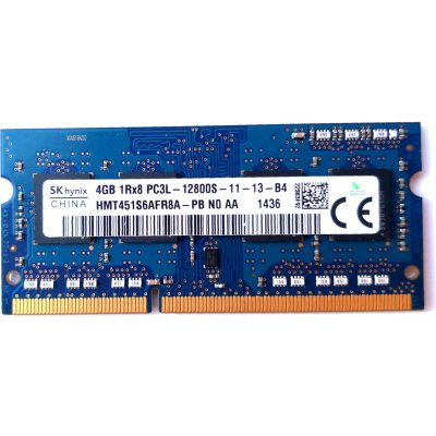 Hynix SODIMM DDR3L 4GB 1600MHz CL11 HMT451S6BFR8A-PB – Zboží Živě