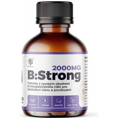 CZECHCBD B:Strong CBD tablety 2000 mg, 50 ks