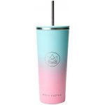 Neon Kactus Designový nerez pohár tyrkysovo růžový 710 ml – Sleviste.cz