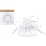 PartyDeco Stahovací sáček z organzy bílý 25 cm 10 ks – Sleviste.cz