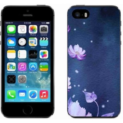 Pouzdro mmCase Gelové iPhone 5/5s - padající květy – Zboží Mobilmania