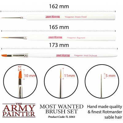 Army Painter Most Wanted Brush Set sada štětců – Zboží Živě