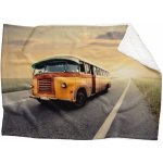 Impar fleece deka Retro autobus Podšití beránkem ANO 150x120 – Zbozi.Blesk.cz