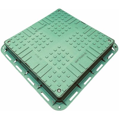 Standartpark Plastový hranatý poklop 680 x 680 mm zelená – HobbyKompas.cz