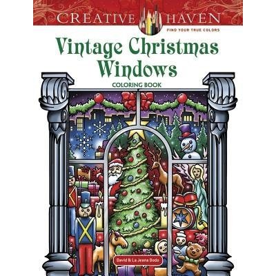Creative Haven Vintage Christmas Windows Coloring Book – Zboží Mobilmania