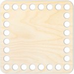 Woody Crafts Přírodní dno na háčkované košíky - Čtverec Velikost: 10x10 cm – Sleviste.cz