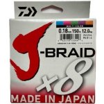 Daiwa šňůra J-Braid X8Multicolor 150m 0,06mm 4kg – Zbozi.Blesk.cz