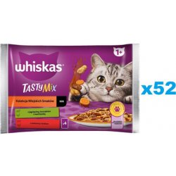 Whiskas Adult s jehněčím, kuřecím a mrkví, hovězím a drůbežím masem 52 x 85 g