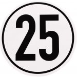 DEMA Rychlostní nálepka 25 km/h, 200 mm 48072D