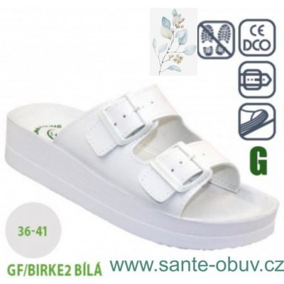 Santé GF/BIRKE2 pantofel bílá – Zboží Dáma