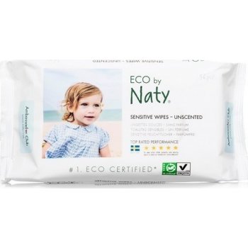 Naty Nature Babycare Eco Sensitive parfemované vlhčené ubrousky 56 ks
