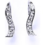 Čištín Zlaté náušnice s čirými zirkony, bílé i žluté zlato - NK 1231 – Zbozi.Blesk.cz