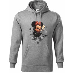 Malfini dámská mikina Minnie Rebelka s cigaretou Černá