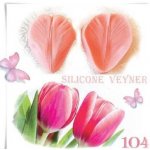 Silikonová forma žilkovač tulipán 6,5x5cm - Galias Moulds – Hledejceny.cz