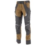 Sara Workwear Strečové kalhoty COTTONFLEX tmavě šedé hnědé – Hledejceny.cz