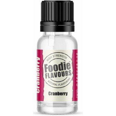 Foodie Flavours Přírodní koncentrované aroma 15 ml brusinka
