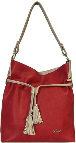 Karen Collection stylová modní dámská kabelka D476 červená