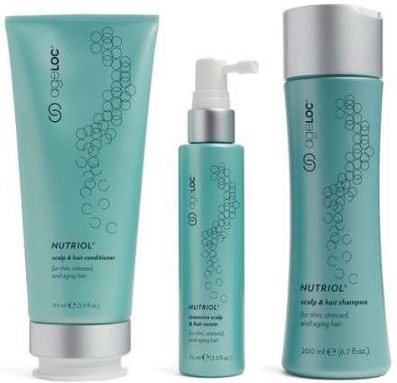 Nu Skin AgeLOC Nutriol Scalp & Hair Shampoo 200 ml & Hair Serum 75 ml & Hair Conditioner 175 ml dárková sada
