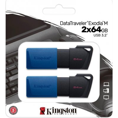 Kingston DataTraveler Exodia M 64GB DTXM/64GB-2P – Hledejceny.cz