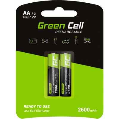 Green Cell AA 2600mAh 2ks GR05 – Zboží Mobilmania